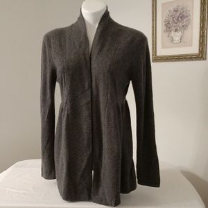 Garnet Hill 100% cashmere open cardigan size M